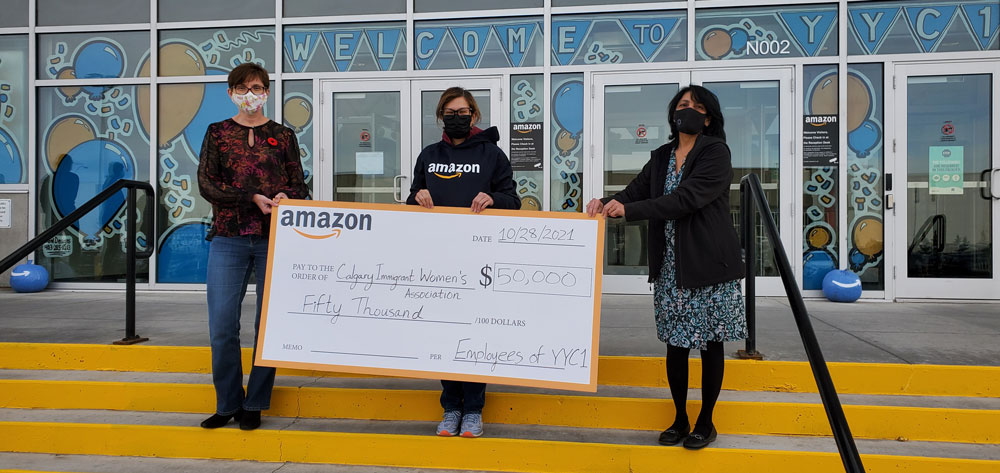 Amazon donation 2021 banner