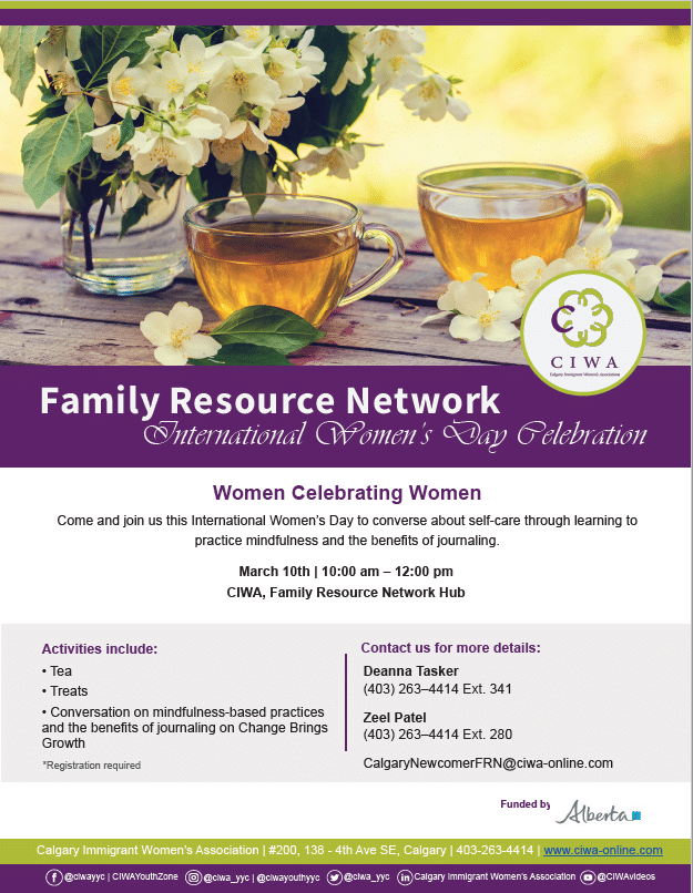 CIWA -Women Celebrating Women @ Family Resource Network Hub