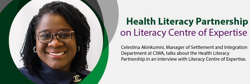 Health Literacy Partnership on Literacy Centre of Expertise banner