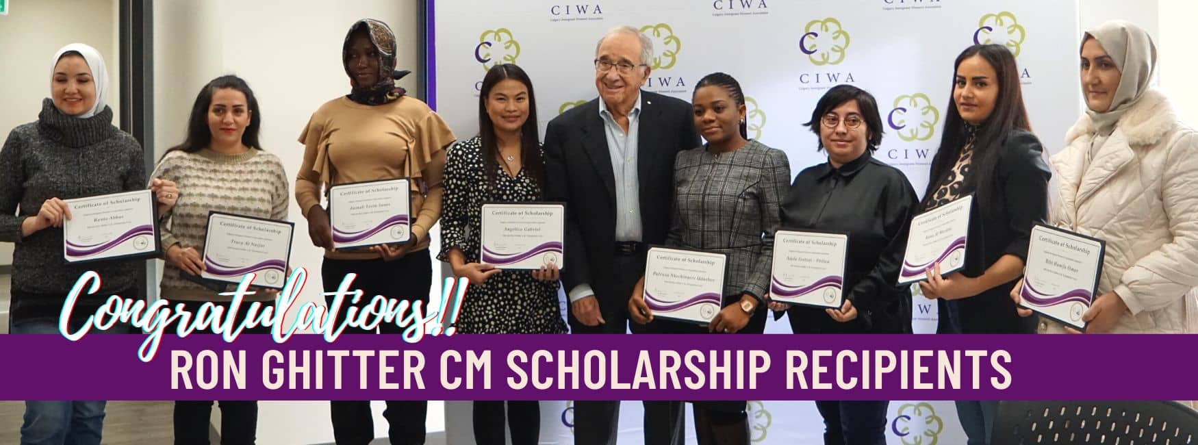Ron Ghitter CM Scholarship Recipients