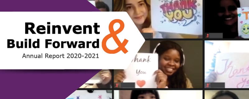 Reinvent & Build Forward Annual Report 2020-2021 banner