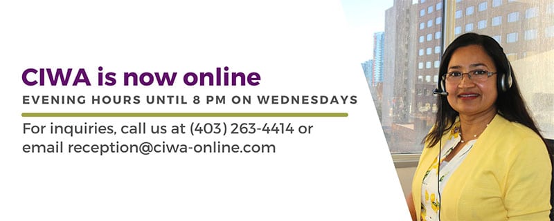 CIWA is now online banner